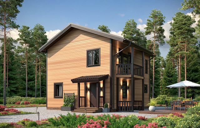 Дом из газобетона Латво, 131 кв.м