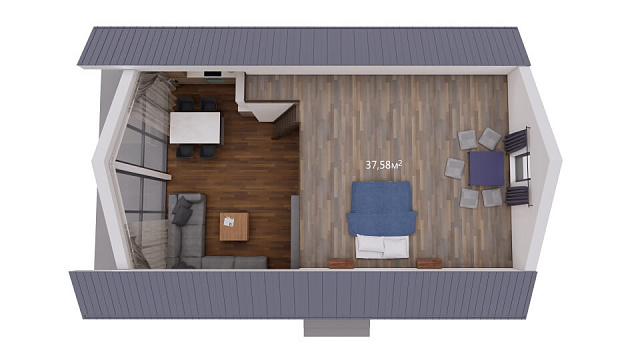 Дом из газобетона Тунгозеро, 137 кв.м