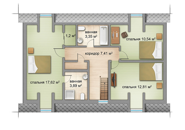 Дом из газобетона Ведлозеро, 145 кв.м