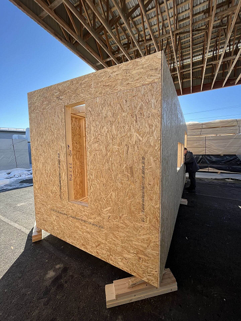 Дом из газобетона Эко-Домик Глэмп, 12,2 кв.м