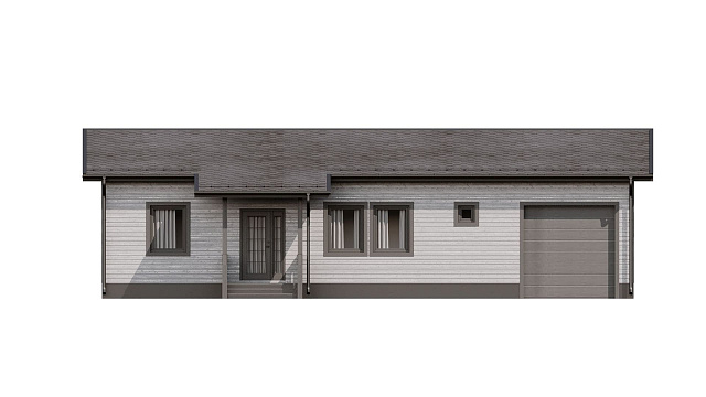 Дом из газобетона Норвиярви, 104 кв.м