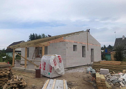 Строительство дома из газобетона в КП Лебедево Лайф