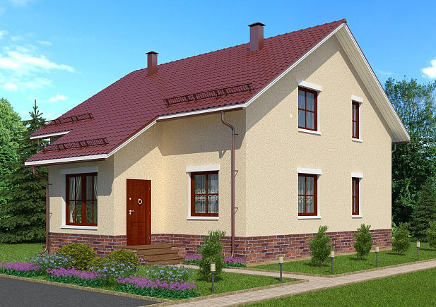 Дом из газобетона Хаапалампи, 164 кв.м