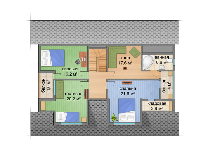 Дом из газобетона Луусалми, 272 кв.м