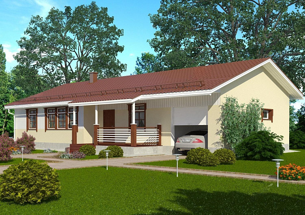 Дом из газобетона Чупа, 149 кв.м