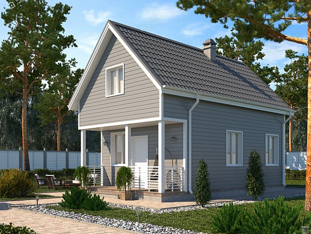 Дом из газобетона Важозеро, 66 кв.м