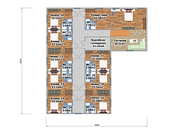 Дом из газобетона Гостиница Киркколахти, 705 кв.м