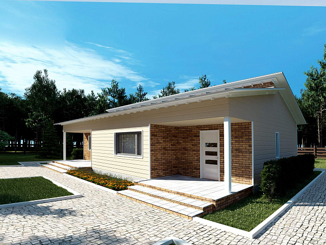 Дом из газобетона Найстенъярви, 109 кв.м