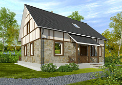 Дом из газобетона Кевятозеро, 132 кв.м