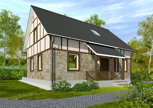 Дом из газобетона Кевятозеро, 132 кв.м