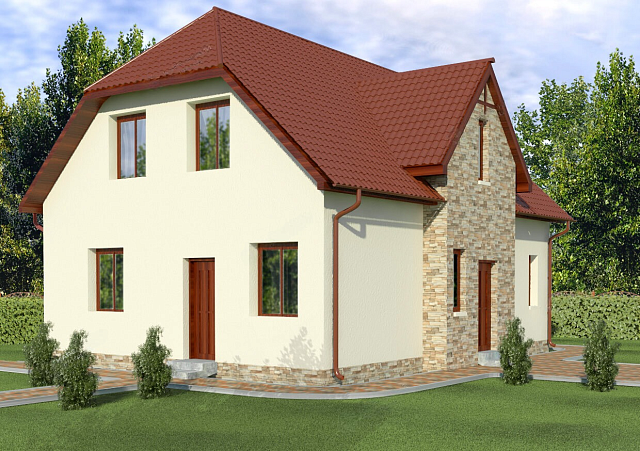 Дом из газобетона Линдолампи, 140 кв.м