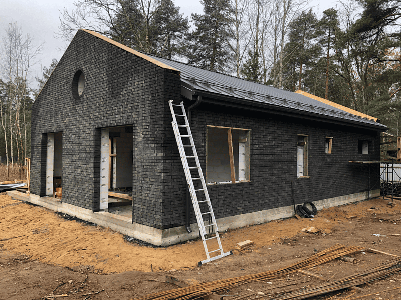 Строительство дома из газобетона в д. Мышкино