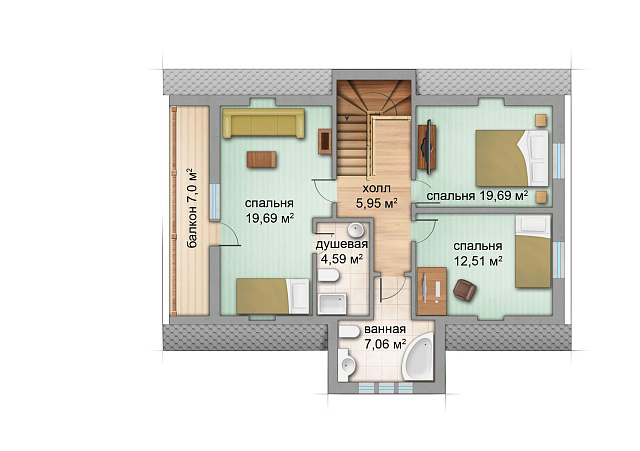 Дом из газобетона Линдолампи, 157 кв.м