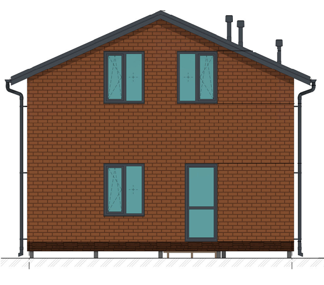 Дом из газобетона Раздолье, 98 кв.м