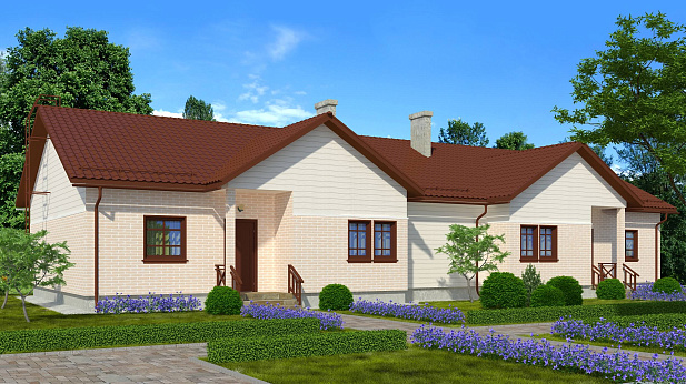 Дом из газобетона Таунхаус, 218 кв.м