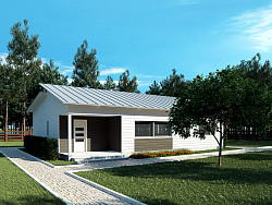 Дом из газобетона Няльмозеро, 97 кв.м