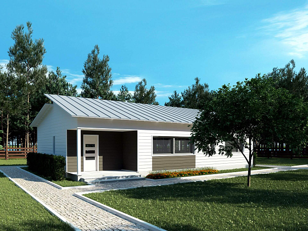 Дом из газобетона Няльмозеро, 97 кв.м