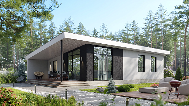 Дом из газобетона Тукса, 92 кв.м