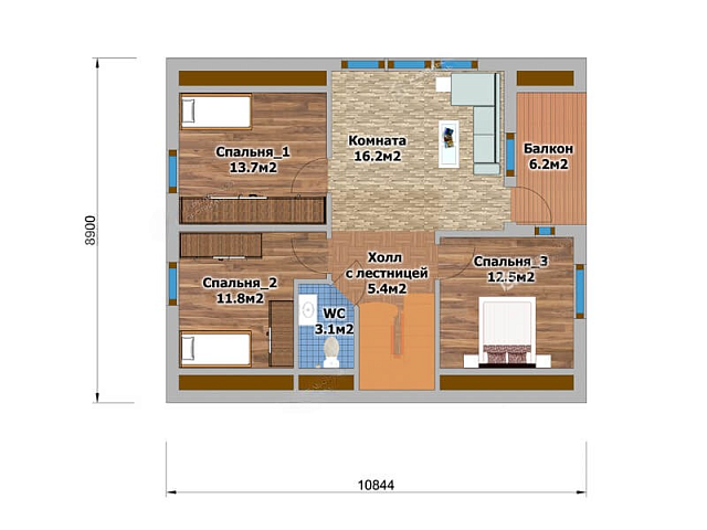 Дом из газобетона Тикша,166 кв.м