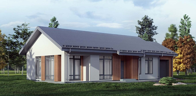 Дом из газобетона Лендара, 95 кв.м