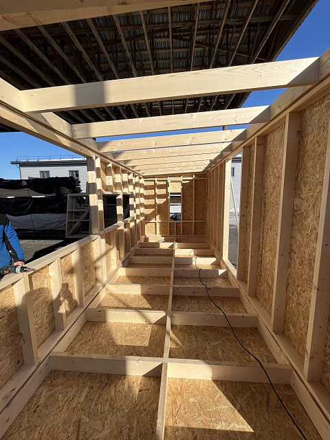 Дом из газобетона Эко-Домик Глэмп, 12,2 кв.м