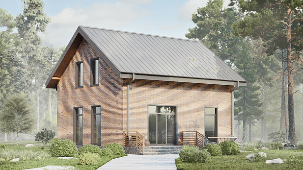 Дом из газобетона Спрингфилд, 123 кв.м