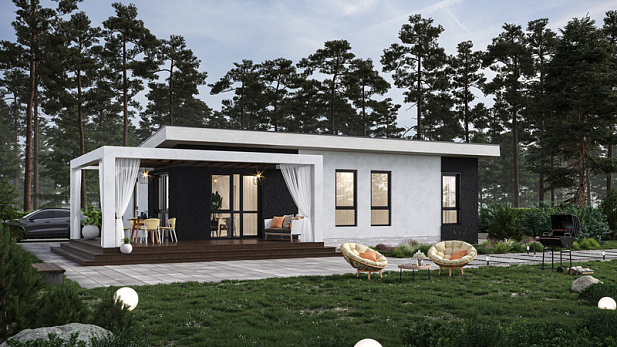 Дом из газобетона Тукса, 94 кв.м