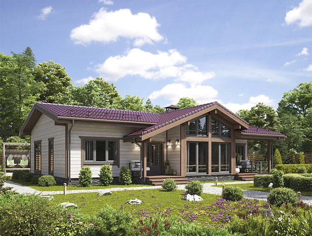 Дом из газобетона Сойва, 117,5 кв.м