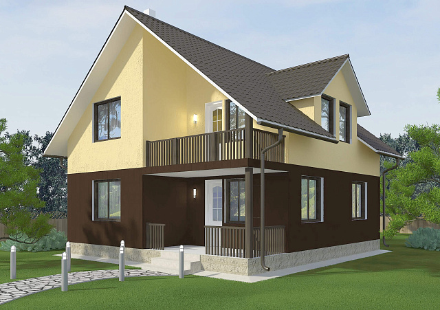 Дом из газобетона Лахта, 145 кв.м