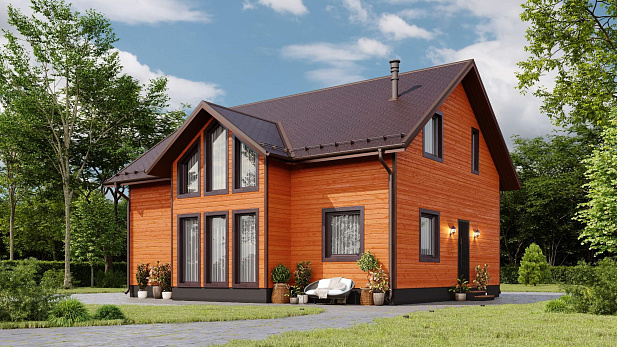 Дом из газобетона Мийнола, 150 кв.м