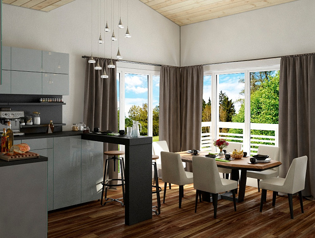 Дом из газобетона Сойва, 117,5 кв.м