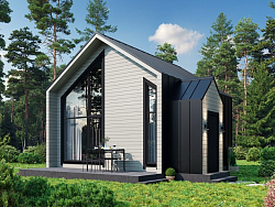 Дом из газобетона Тулокса, 56 кв.м