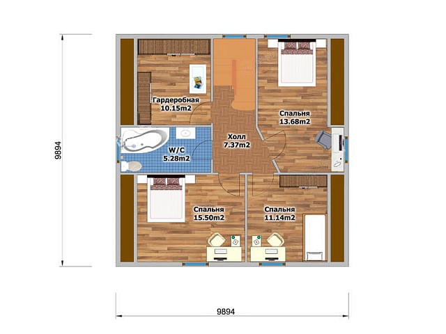 Дом из газобетона Панозеро, 150 кв.м