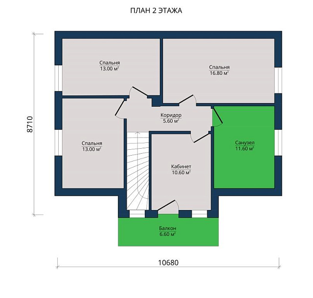 Дом из газобетона Тэдино, 191 кв.м