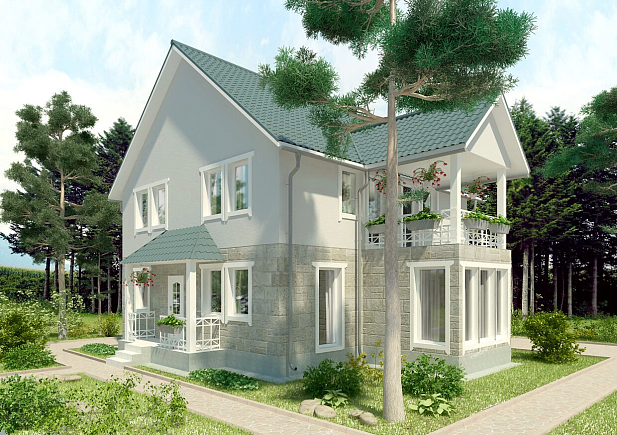 Дом из газобетона Олова, 181 кв.м