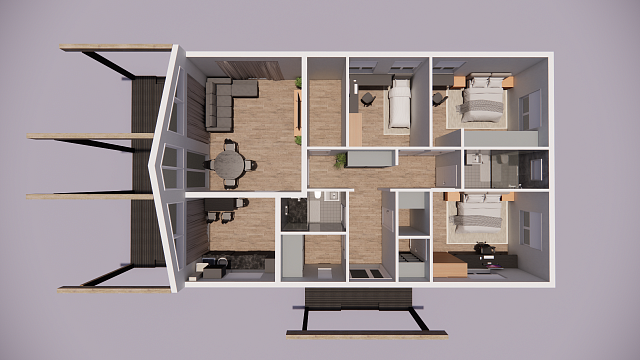 Дом из газобетона Олекка, 116 кв.м