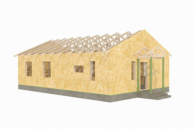 Дом из газобетона Лендара, 95 кв.м