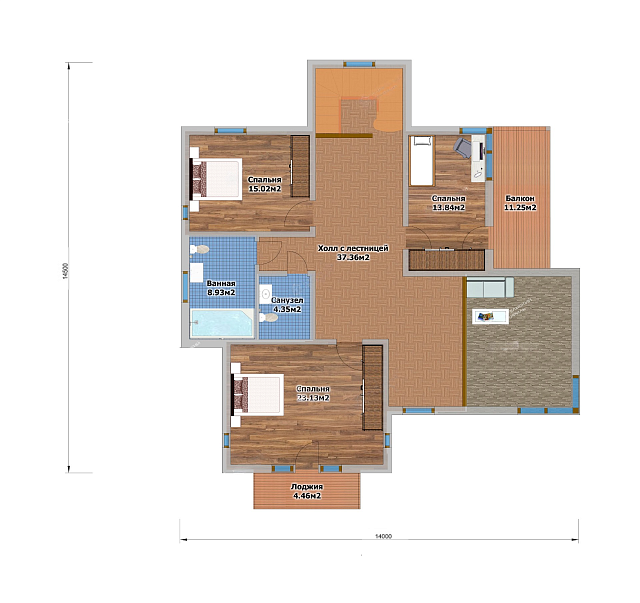 Дом из газобетона Вяртсиля, 267 кв.м