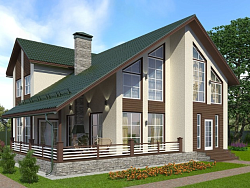 Дом из газобетона Неглинка, 290 кв.м