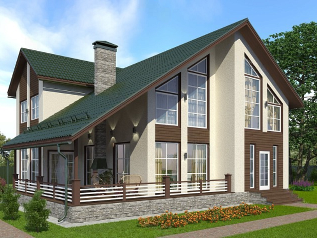 Дом из газобетона Неглинка, 290 кв.м