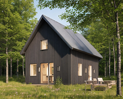 Дом из газобетона Сельги, 75 кв.м