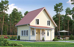 Дом из газобетона Колежма, 94 кв.м