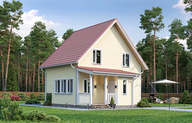 Дом из газобетона Колежма, 94 кв.м