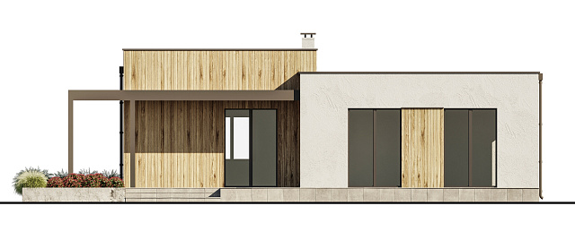 Дом из газобетона Амика, 106 кв.м