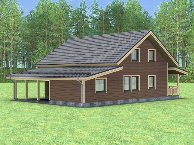 Дом из газобетона Видлица, 200 кв.м