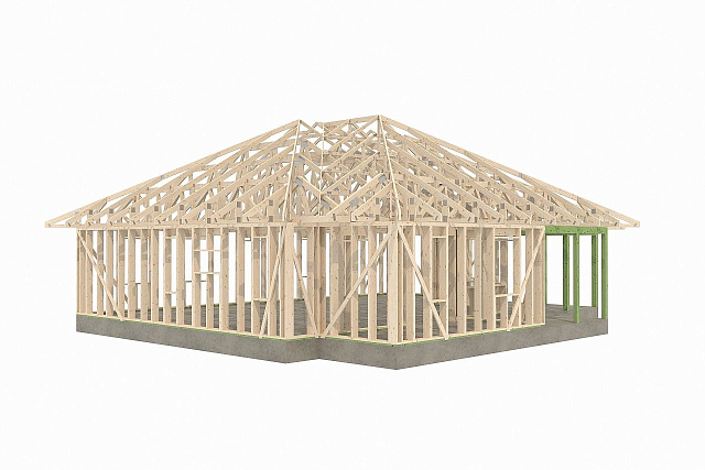 Дом из газобетона Рантуэ, 132 кв.м