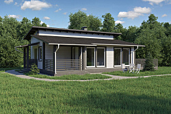 Дом из газобетона Кивийоки, 83 кв.м