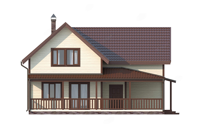 Дом из газобетона Киндасово, 137 кв.м