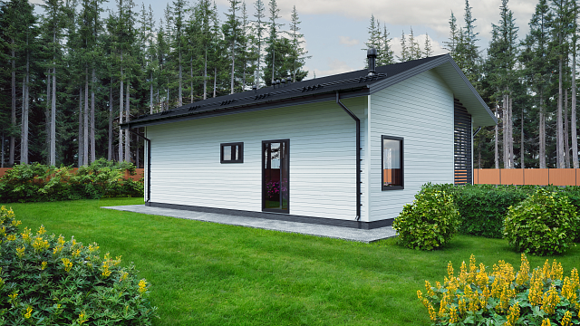 Дом из газобетона Йонка S, 65 кв.м