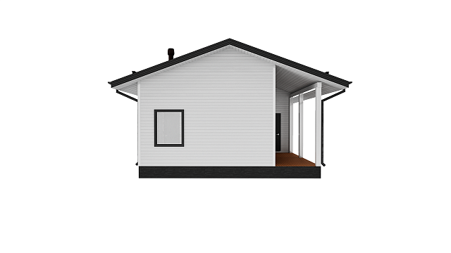 Дом из газобетона Йонка S, 65 кв.м